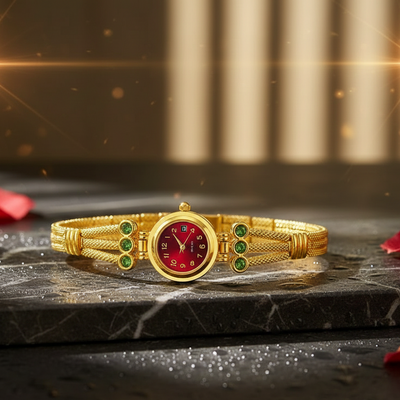 Single Folding Buckle Alloy Strap Quartz Watch Elegant Design